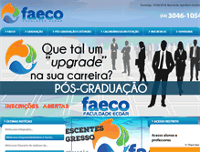 Tablet Screenshot of faeco.com.br